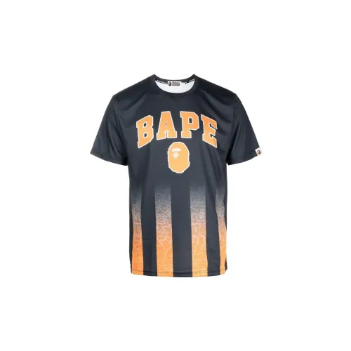 A BATHING APE Мужские черные футболки
