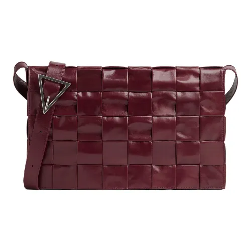 Bottega Veneta Cassette Коровья кожа Сумка через плечо Экстра-большой Мужской Barolo Бургунди