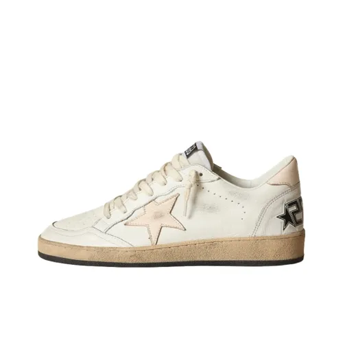 Golden Goose Ball Star Low Топ Стильные Скейтбординги Женские Белые Потертые