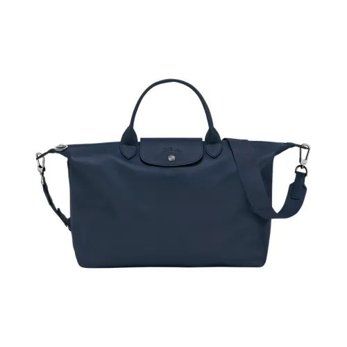 LONGCHAMP Коровья кожа Одно плечо Сумка Большая Женская Морской синий