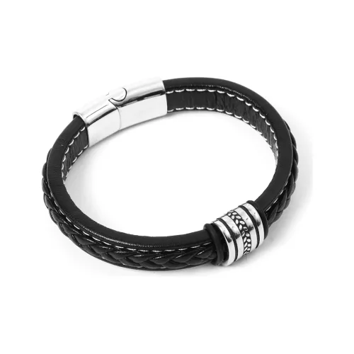 OWNREWARDS 316 Стальной, Кожаные Нарукавные Повязки, Черный, Унисекс