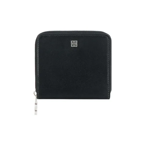 GIVENCHY 4G Коровья кожа Кошелек Маленький Женский Черный