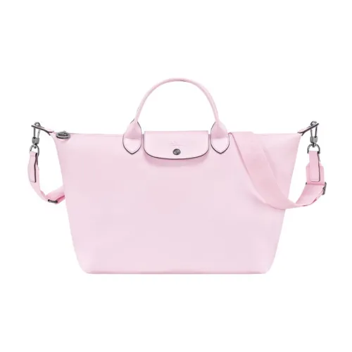 LONGCHAMP Le Pliage Коровья кожа Сумка через плечо Сумка Большая Женская Лепесток Розовый