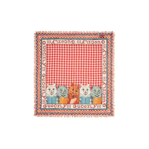 GUCCI Вязаные шарфы Красный Детский