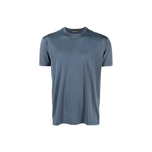 TOM FORD SS23 T Рубашка Мужская Синяя