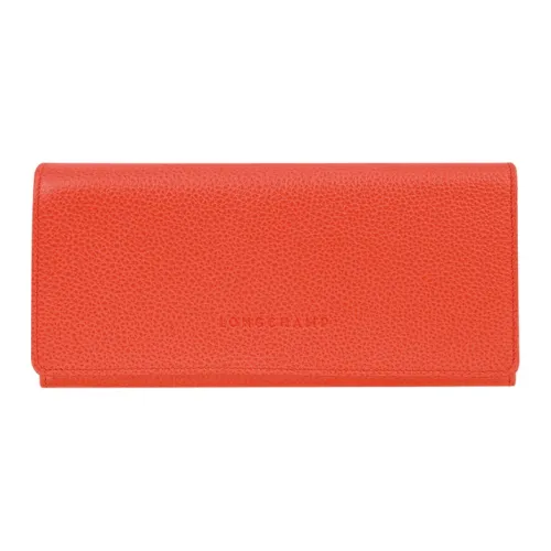 LONGCHAMP Le Foulonné Коровья кожа Кошелек Женские Апельсин