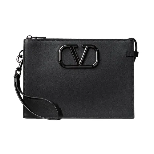 Valentino Vlogo Телячья кожа Клатч Мужской Черный