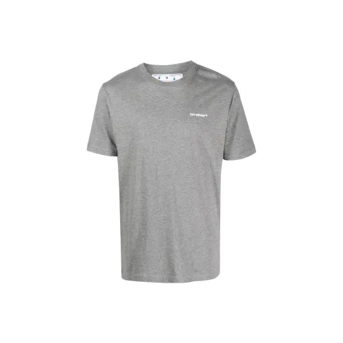 Off Белый Серый Мужская T-Рубашка