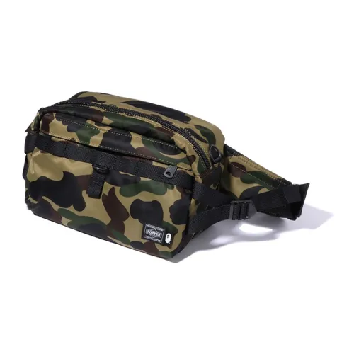 A BATHING APE PORTER Collaboration Полиэстер Бананка Стандартный Мужской Зеленый