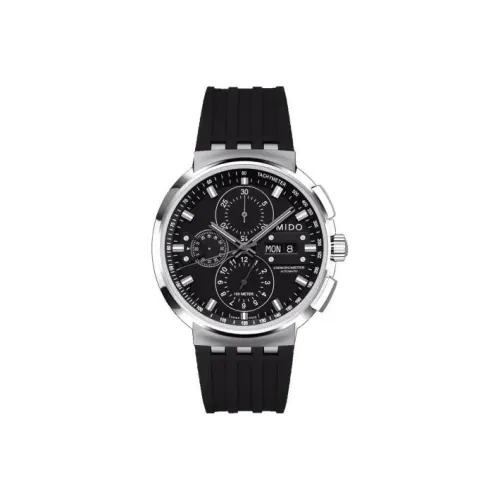 MIDO Perfect Series Автоматический Механический Механизм Мужские Часы Часы 44 мм Черный Циферблат Корпус из Нержавеющей Стали Резиновый Ремешок