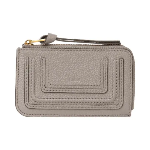 Chloe Marcie с рельефной телячьей кожей кошелек маленький женский серый