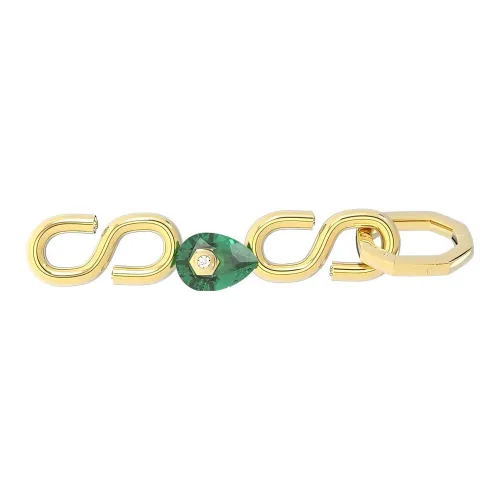 Swarovski Numina Cubic Zirconia, Искусственный Кристалл, Золотое Покрытие, Ювелирные Аксессуары, Золотой, Женские