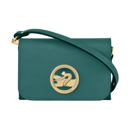 LONGCHAMP Коробка TROT Телячья кожа Кошелек Маленький Женский Зеленый