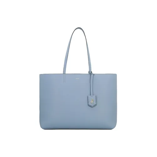 Jimmy Choo Телячья кожа Тоут Сумка Сумка для покупок Сумка на плечо Сумка Женская Синяя