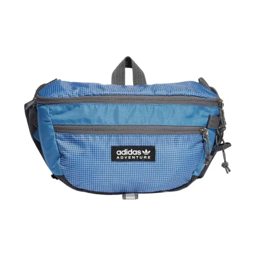 Adidas Originals Переработанный материал Одно плечо Через плечо Бананка Большой Унисекс Измененный синий