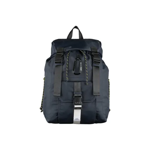 A.P.C Nylon Backpack Men's Blue A.P.C Нейлоновый рюкзак мужской синий