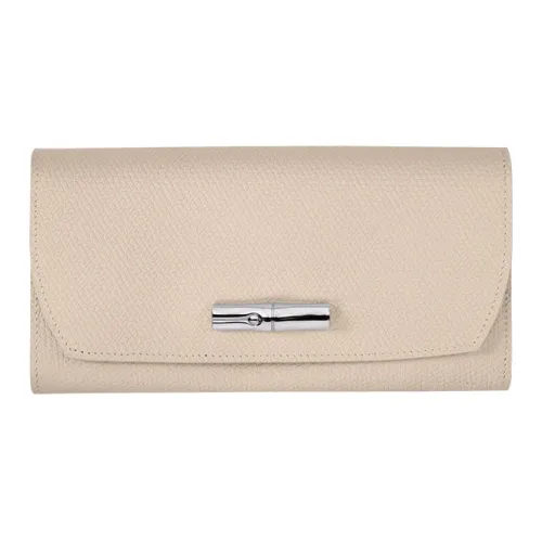 LONGCHAMP Roseau Кошелек из коровьей кожи женский бежевый
