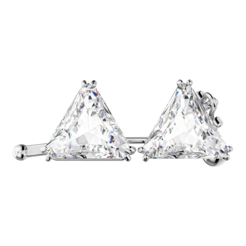 Swarovski Ortyx Родиевое покрытие, Искусственный кристалл, Ювелирные аксессуары, Серебряный, Женские