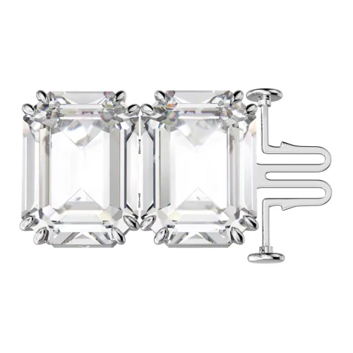 Swarovski Millenia Родиевое покрытие, Искусственный кристалл, Ювелирные аксессуары, Белый, Женские