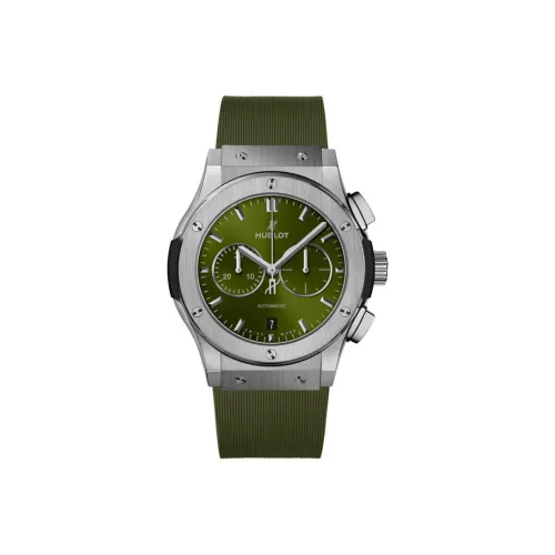 HUBLOT Автоматический Механический Механизм Мужские Классические Фьюжн Часы 42 мм Зеленые