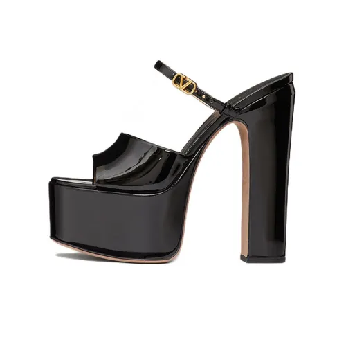 Valentino Коричневый Go Слипоны Женские Черный