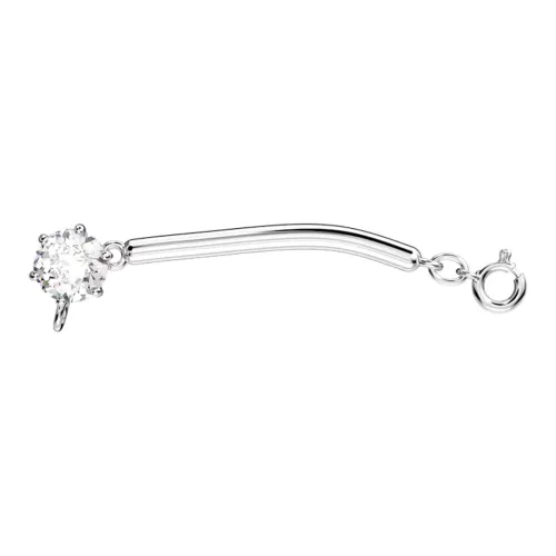 Swarovski Constella Родиевое покрытие, искусственный кристалл, ювелирные аксессуары, серебряный, женские