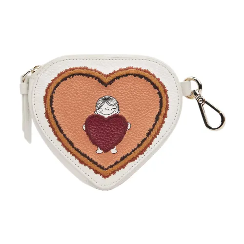 Chloe Вышивка с рельефом Телячья кожа Кошелек Маленький Women's White