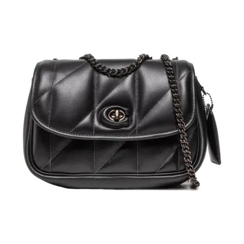 COACH Pillow Madison Nappa Мягкая кожа Сумка через плечо Средний Женский Черный