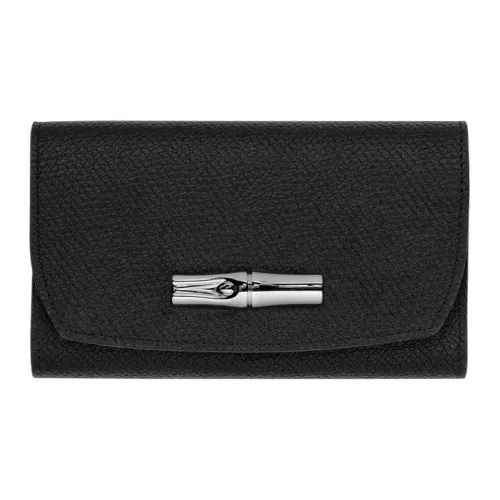 LONGCHAMP Roseau Кошелек из коровьей кожи женский черный
