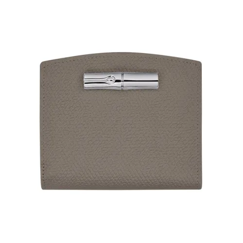 LONGCHAMP Roseau Коровья кожа Кошелек Женские Серый