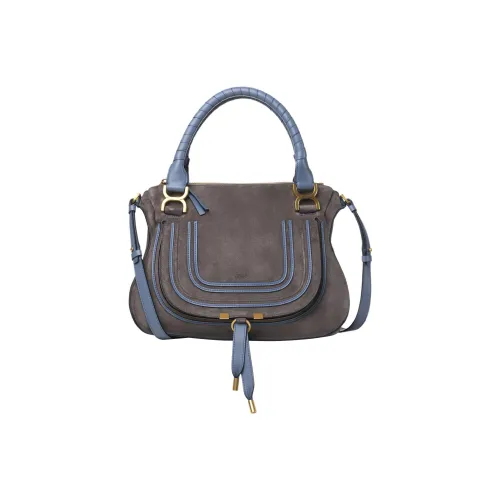 Chloe Marcie Замша с рельефной телячьей кожей Сумка через плечо Сумка Женская Кашемировый Серый