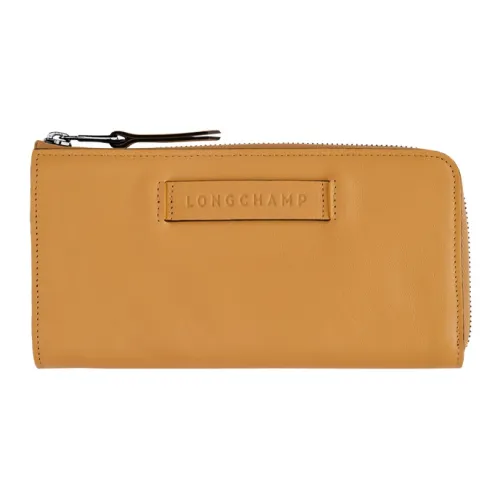 LONGCHAMP 3D Телячья кожа Кошелек Женские Желтый