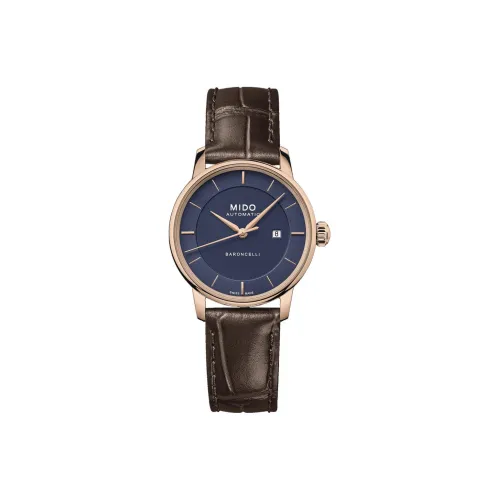 MIDO Belluna Sari Collection Stamped Women's Wrist Watch Автоматический механический механизм Женские часы Часы 30MM