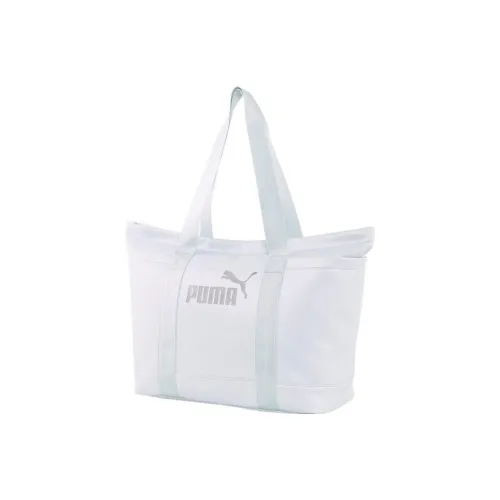 PUMA Искусственная кожа Тоут Сумка Сумка для покупок Сумка Сумка через плечо Женская Белая Золотая Серый