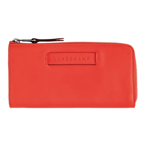 LONGCHAMP 3D Телячья кожа Кошелек Женские Апельсин