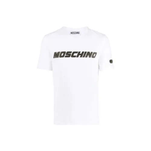 MOSCHINO Белая Мужская T-Рубашка