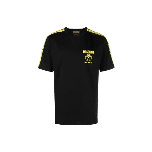 MOSCHINO Мужские черные T-рубашки