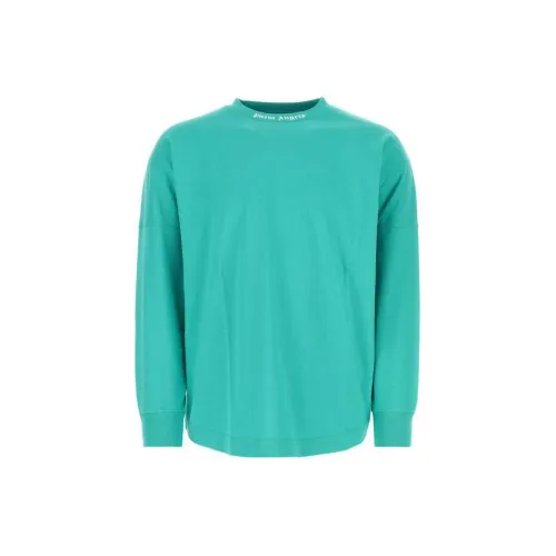 PALM ANGELS Циан Мужская T-Рубашка