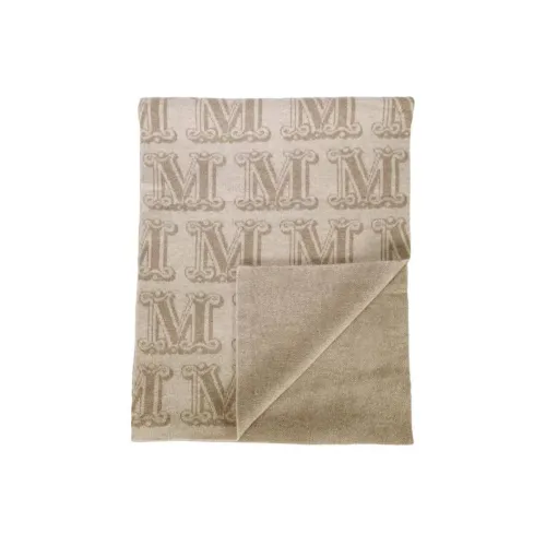 MaxMara Кашемир Вязаные шарфы Светло-коричневый Женские