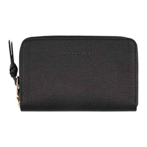 LONGCHAMP Mailbo Зернистая кожа коровы Кошелек Женские Черный