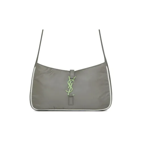 SAINT LAURENT LE5A7 Переработанный нейлон сумка через плечо женская серый