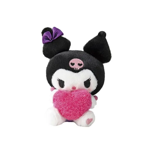 Санрио Pink Heart Buddy Hug Collection Kuromi Hug Heart Style Plush Pendant 14,5cm Рекомендуемая высота