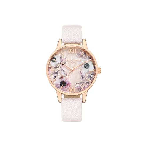 OLIVIA·BURTON Кварцевый механизм Женские часы серии Flower Series, 34 мм, разноцветные