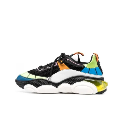 MOSCHINO Низкий топ Спортивная повседневная обувь Мужская Черный Белый Зеленый