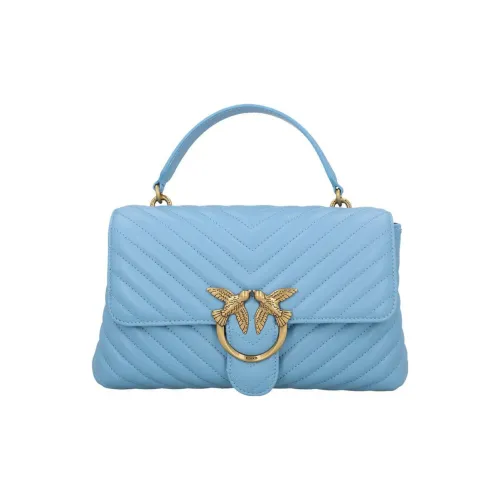 PINKO Puff Кожа Сумка Мини Женская Светло-Синяя