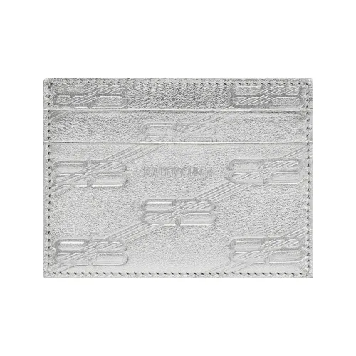 Balenciaga Кошелек из коровьей кожи кошелек для монет держатель для карт стандартный унисекс серебряный