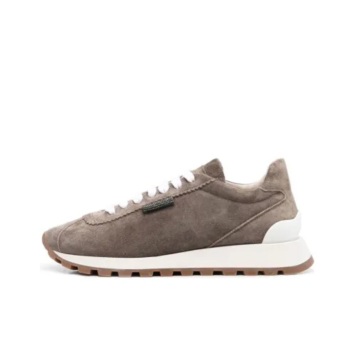 BRUNELLO CUCINELLI Низкий топ Спортивная повседневная обувь Женская Тауповый