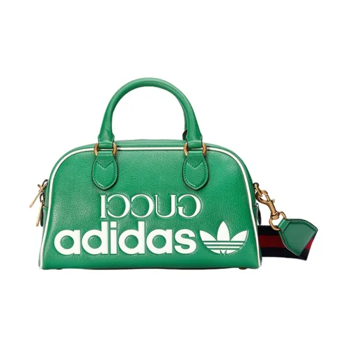 GUCCI Adidas Коллаборация Кожа Сумка Сумка через плечо Сумка через плечо Дорожная сумка Средний Мужской Зеленый