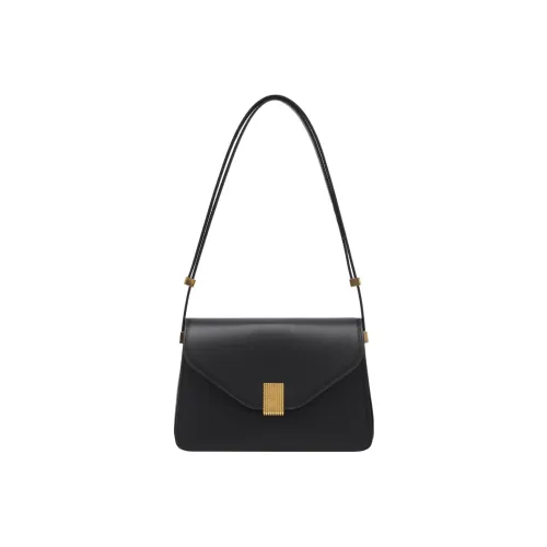 Lanvin Телячья кожа Портативная Сумка через плечо Сумка на плечо Женская Черная