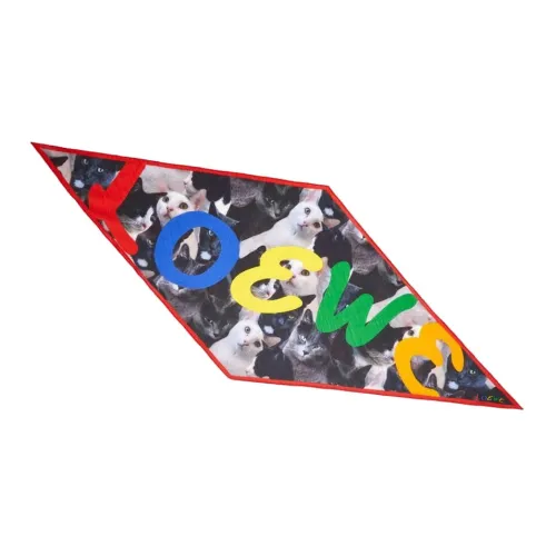 LOEWE Шелковые шарфы Многоцветные Женские